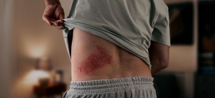 Shingles Rash on Back